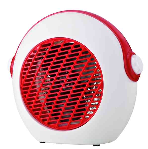 BUDDY- termoventilatore 1000/2000W bianco/rosso